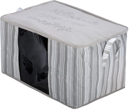 Storage Case Non Woven Fabric 60x45x35cm With Window Ivory