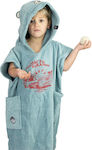 All In Kids Beach Poncho Blue 90 x 90cm