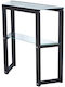 Konsole Via 552nos1910 85x31x85cm Anthrazit Holz