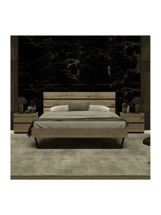 Sarris Schlafzimmer-Set Venus Aschgrau 160x200cm 3-teilig