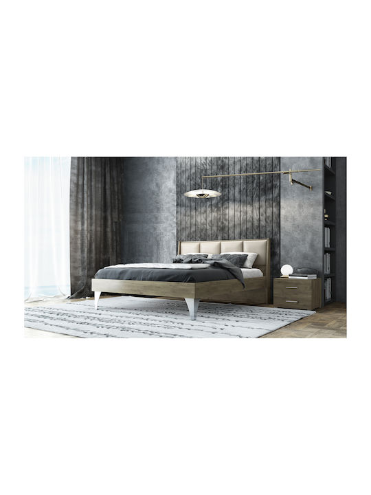 Σετ Κρεβατοκάμαρας Diva 160x200εκ. 2τμχ Σταχτί - Μπεζ