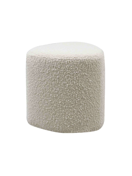 Stool Coco Naturelle Pine Wood/Fabric Boucle H: 35,0 W: 35,0 W: 45,0 H.