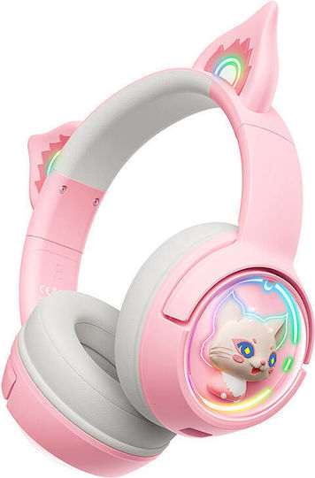 Onikuma B5 Über Ohr Gaming-Headset mit Verbindung Bluetooth Rosa