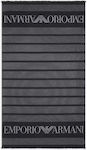 Emporio Armani Beach Towel Pareo Black