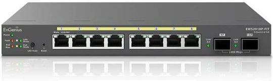 EnGenius EWS2910P-FIT Verwaltet L2 PoE Switch mit 8 Ports Ethernet und 2 SFP Ports