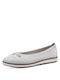 Tamaris Damen Ballerinas Weiß Leder 1-22121-42 117 Weiß