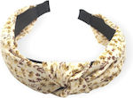 Hairpiece St26x353 Fabric Flowers Beige Olive