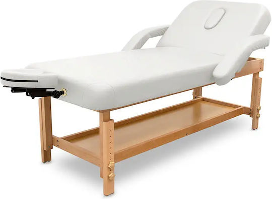 iCosmetics Bett Massage und Physiotherapie Weiß aus Holz 185x78cm.