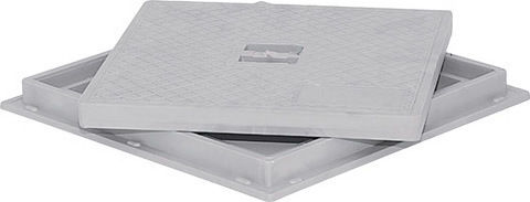 Entwässerungsschacht 30 x 30 mit Rahmen und Deckel Fasoplast Pvc - U