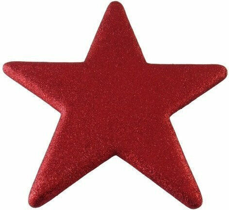 Star Glitter 40x40cm (roșu)