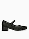 Lederne Damen Ballerinas in Schwarz Farbe