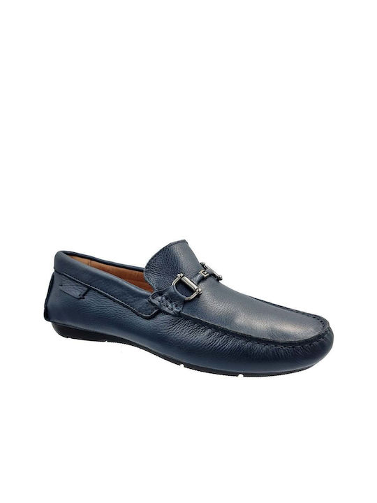 Adam's 791-24004 Blaue Leder Herren Mokassins