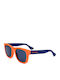 Havaianas Paratysqps Unisex Sunglasses with Orange Plastic Frame and Blue Lens