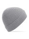 Pom Pom Beanie Unisex Beanie Gestrickt in Gray Farbe
