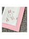 Bunny Bebe Roz 90x90cm. 1buc