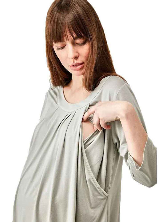 Pajama Catherine S Pregnancy - Breastfeeding Pajamas In Green Shade