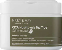 Mary & May Cica Houttuynia Tea Tree Calming Mask - Πακέτο Με 30 Τεμάχια Μάσκες Προσώπου Mary & May Cica Houttuynia Tea Tree Calming Mask - Πακέτο Με 30 Τεμάχια Μάσκες Προσώπου