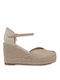 Seven Damenplattformen im Espadrilles-Stil Beige