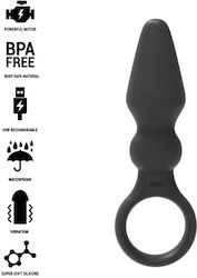 Black&silver - Ozzy Leistungsstarker Silikon Anal Plug