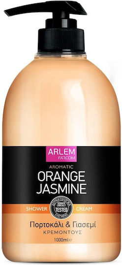 Farcom Arlem Orange / Jasmine Κρεμώδες Αφρόλουτρο & Άρωμα Γιασεμί 1000ml