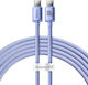 Baseus Charging USB 2.0 Cablu USB-C bărbătesc - USB-C de sex masculin 100W Albastru 1.2m (CAJY000605)