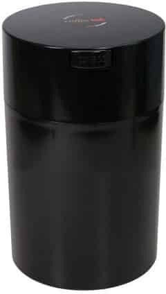 Tightvac Jar for Coffee with Airtight Lid Plastic Black 150ml