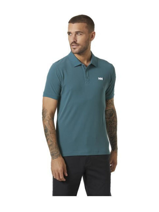 Helly Hansen Ανδρική Μπλούζα Κοντομάνικη Polo Πετρόλ