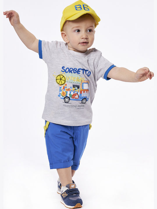 Hashtag Kids' Set with Shorts Summer 2pcs Blue