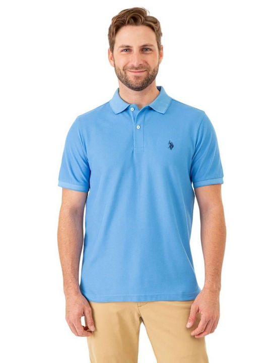 U.S. Polo Assn. Bluza pentru bărbați cu mâneci scurte Polo Albastru