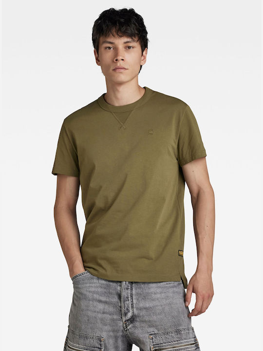 G-Star Raw Herren T-Shirt Kurzarm Khaki