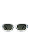 Meller Dashi Women's Sunglasses with Transparent Plastic Frame and Green Polarized Lens D-SKYOLI