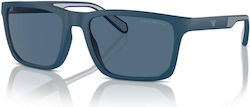 Emporio Armani Γυαλιά Ηλίου Navy Μπλε με Κοκκάλινο Σκελετό