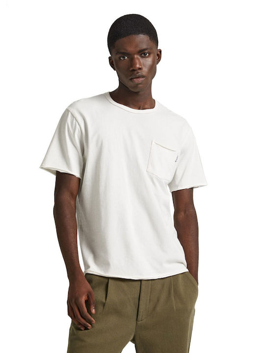 Pepe Jeans Ανδρικό T-shirt Κοντομάνικο Λευκό