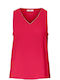 Only Women's Summer Blouse Sleeveless Red