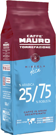 Καφές Espresso Mauro Deca 25/75 500g Σε Κόκκους