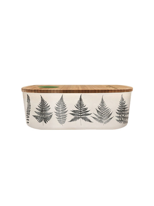 Chic Mic Bioloco Plant Lunchbox Lunchbox Bamboo Schwarz Geeignet für die Mikrowelle 18x9.5cm 1Stück