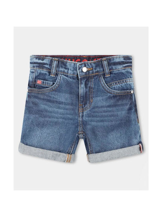 Hugo Boss Kinder Shorts/Bermudas Denim Blau