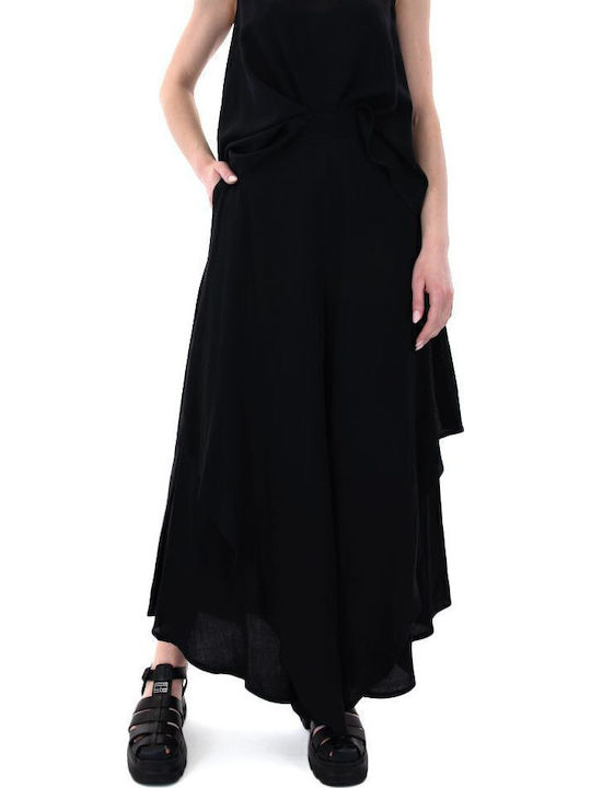 Moutaki Women's High-waisted Fabric Trousers in...