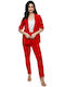 RichgirlBoudoir Women's Red Suit in Loose Fit