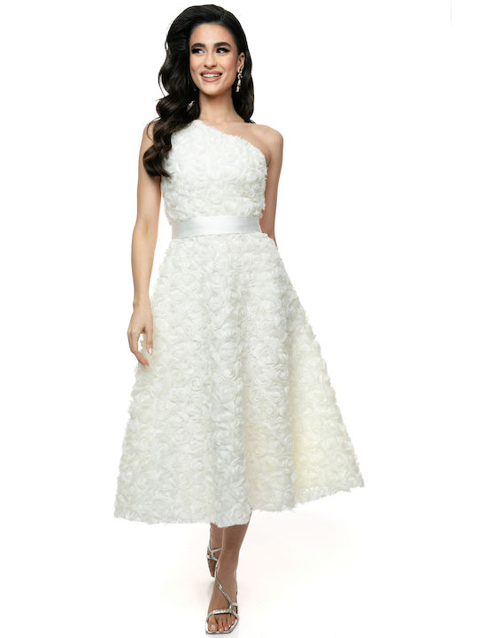 RichgirlBoudoir Midi Φόρεμα Λευκό