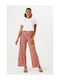Garcia Women's Fabric Trousers in Regular Fit Pink