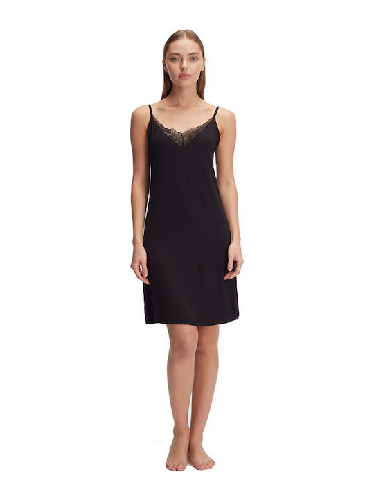 Anil Ev & Ic Giyim Nightgown for Breastfeeding Black