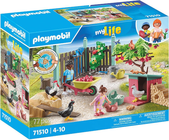 Playmobil MeinLeben Garten Ferienhaus mit Hühnerstall für 4-10 Jahre