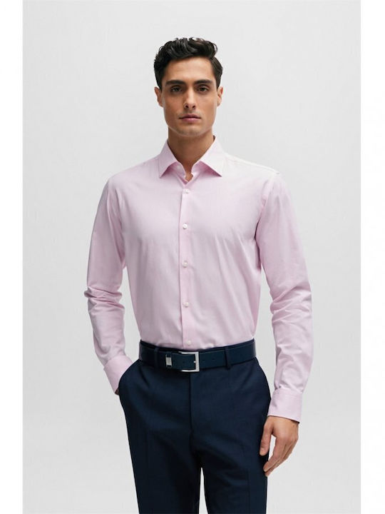 Boss Cu mânecă lungă Cămașă Pink