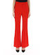Women's Fabric Trousers Red