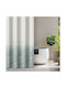 Guy Laroche Shower Curtain Fabric with Hooks 240x185cm Cement