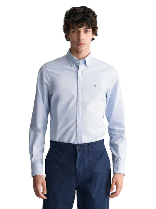 Gant Men's Shirt Long Sleeve Silicon