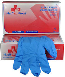 Medi-world Nitrile Gloves Blue 100pcs (1-37308)