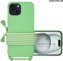 Sonique Back Cover Silicon 0.5mm cu Curea Verde...