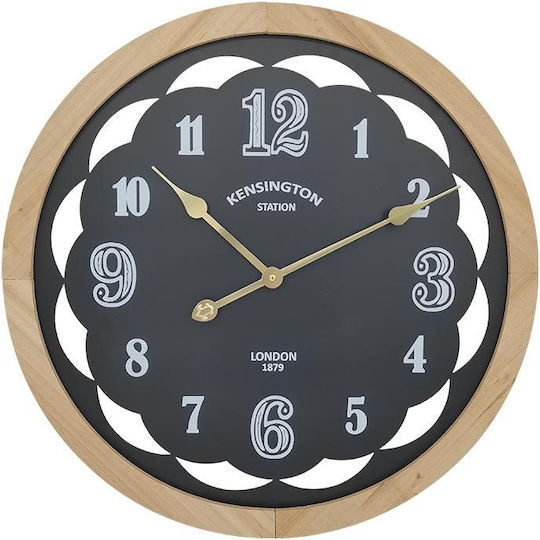 Fylliana Wanduhr Schwarz 60x5cm